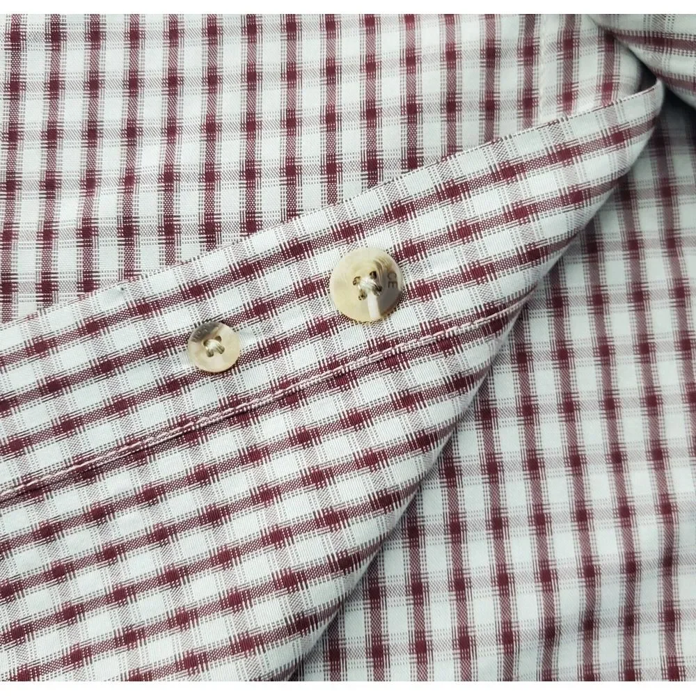 The North Face Mens XL Brown Plaid Button Up Lightweight Long Sleeve Pocket Camp